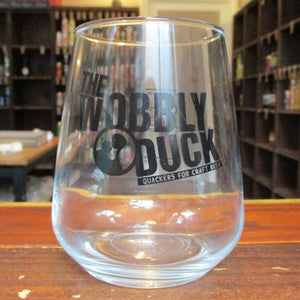 Wobbly Duck Glass - Black